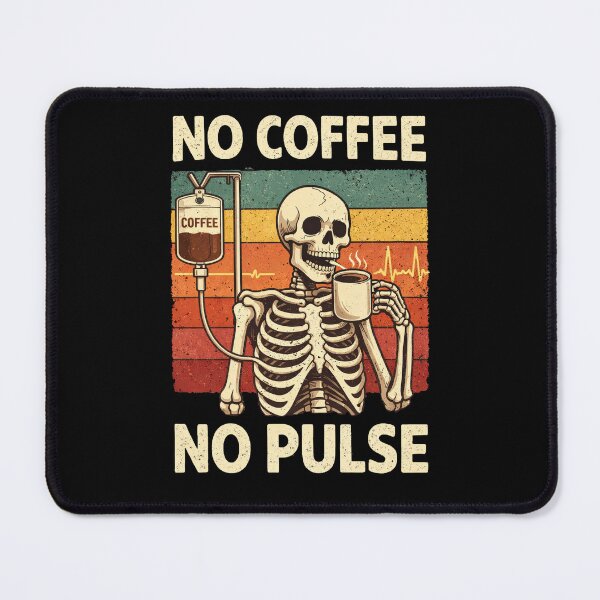 Item preview, No Coffee No Pulse, Dead But Caffeinated Gift T-shirt designed and sold by ScotDesign.