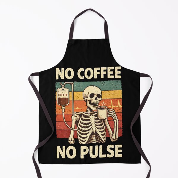 Item preview, No Coffee No Pulse, Dead But Caffeinated Gift T-shirt designed and sold by ScotDesign.
