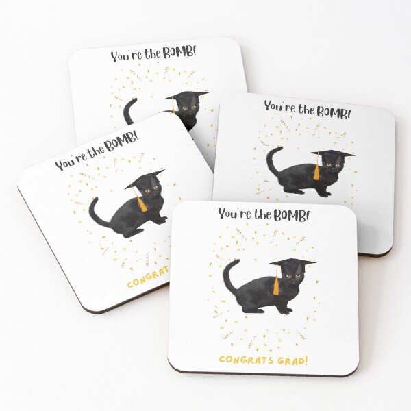 Item preview, Graduation Bombay Cat "You're the Bomb! Congrats Grad!" designed and sold by MYCatStuff.