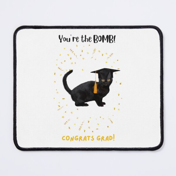 Item preview, Graduation Bombay Cat "You're the Bomb! Congrats Grad!" designed and sold by MYCatStuff.