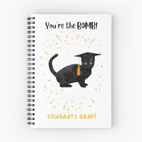 Item preview, Graduation Bombay Cat "You're the Bomb! Congrats Grad!" designed and sold by MYCatStuff.
