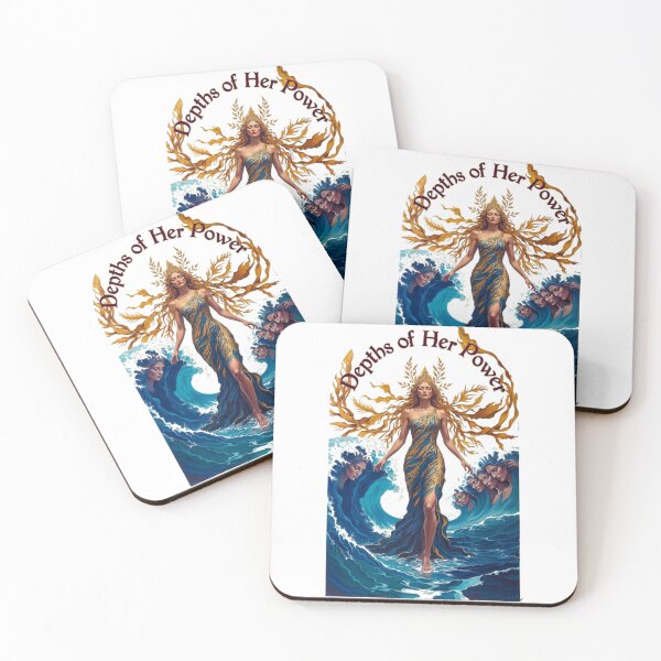 Item preview, Women’s Day Coral Ruler T Shirt, Waves of Ancient Power Mug, Girlfriend Gift designed and sold by YMLux.