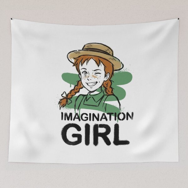 Item preview, Imagination Girl Anne Shirley Winking Graffiti Aesthetic designed and sold by Fenay Designs.