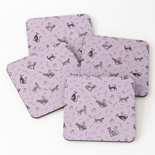 Item preview, Cave Art Cats on Pastel Magenta designed and sold by KSimpson838.