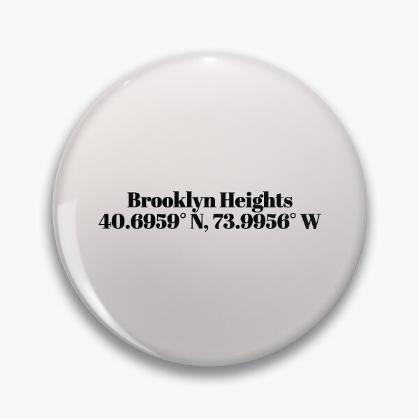 Item preview, Brooklyn Heights, New York Coordinates designed and sold by ApricityPhrases.