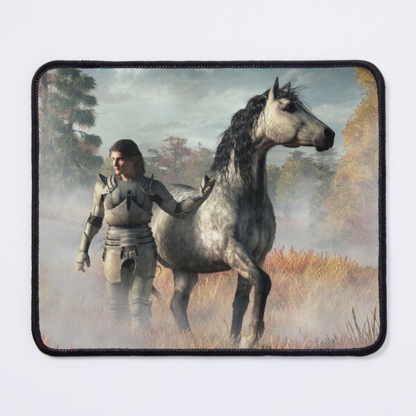 Item preview, Lancelot with War Horse in Autumn Mist designed and sold by Daniel Eskridge.