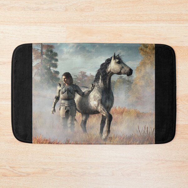 Item preview, Lancelot with War Horse in Autumn Mist designed and sold by Daniel Eskridge.