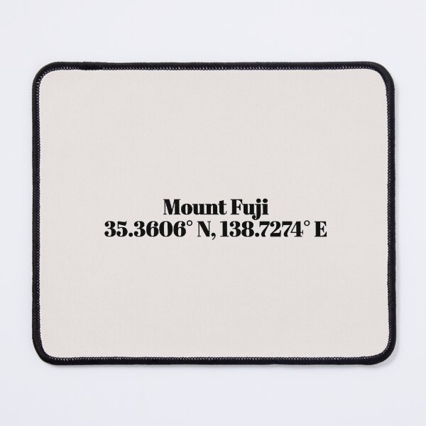 Item preview, Mount Fuji, Japan Coordinates designed and sold by ApricityPhrases.