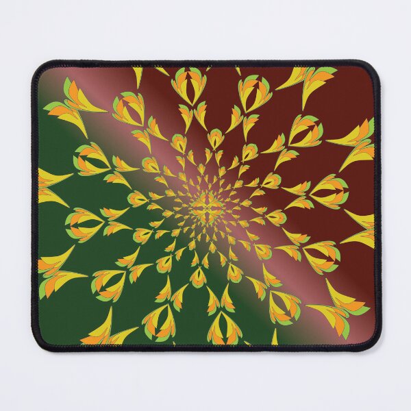 Item preview, Emerald Crimson Gradient Spiral Mandala designed and sold by OIL Pattern Design .