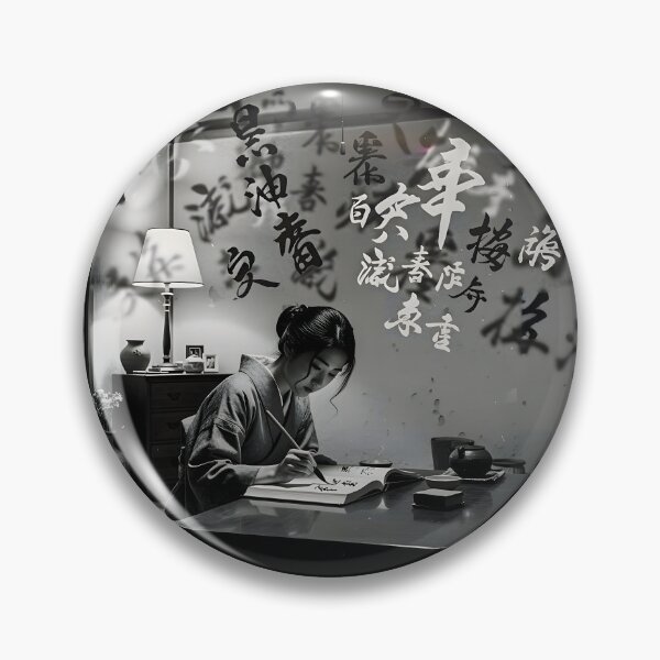 Item preview, Zen Japanese calligraphy – Tradition and serenity designed and sold by Schoenenwald - Illustrations Uniques et Originales.