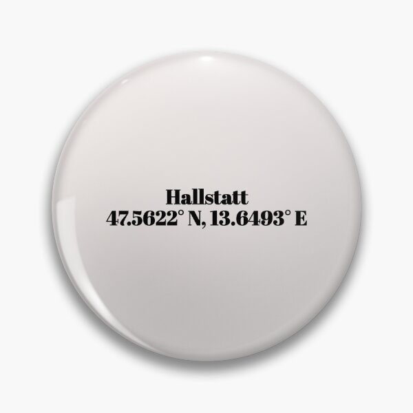 Item preview, Hallstatt, Austria Coordinates designed and sold by ApricityPhrases.