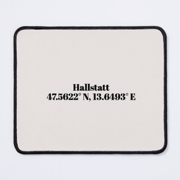 Item preview, Hallstatt, Austria Coordinates designed and sold by ApricityPhrases.