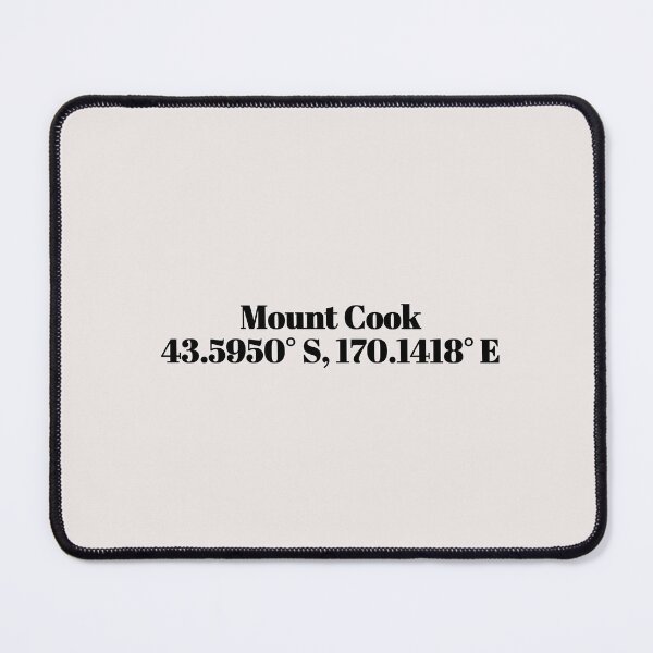 Item preview, Mount Cook, New Zealand Coordinates designed and sold by ApricityPhrases.