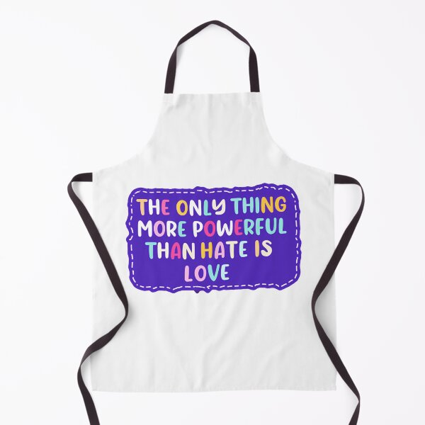 Item preview, The Only Thing More Powerful Than Hate Is Love Purple Bubble Outline Lettering designed and sold by SkeletonsDanger.