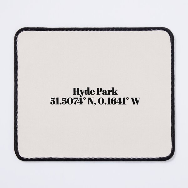 Item preview, Hyde Park, London Coordinates designed and sold by ApricityPhrases.