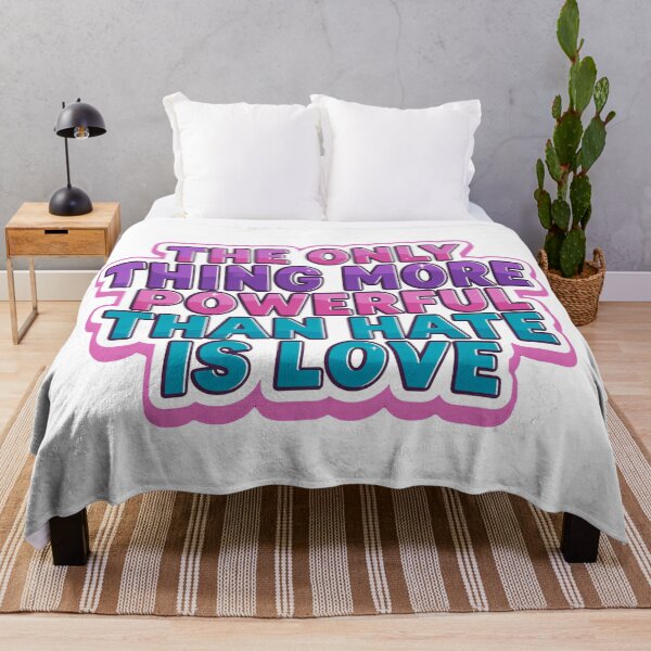 Item preview, The Only Thing More Powerful Than Hate Is Love Colorful Stacked  designed and sold by SkeletonsDanger.