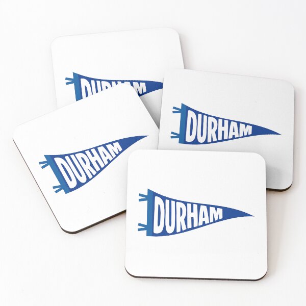 Item preview, Durham North Carolina Vintage Pennant - Royal Blue and White Retro Art designed and sold by Sparkledust Creations.