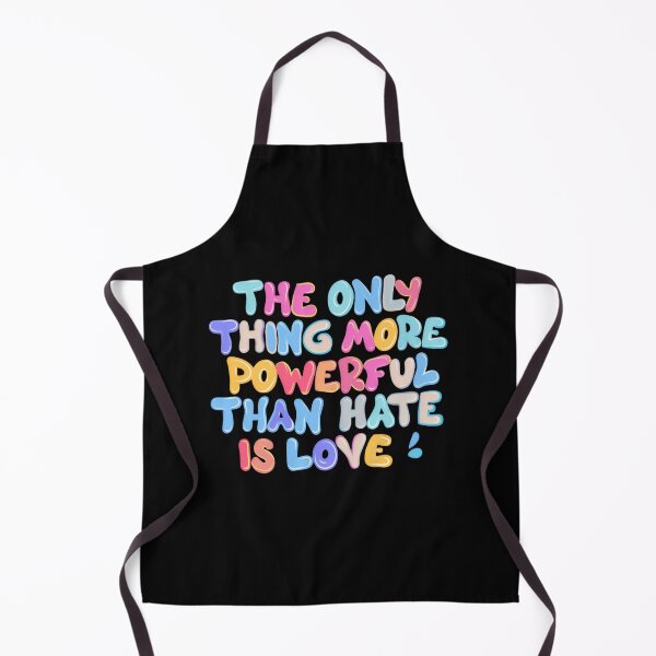 Item preview, The Only Thing More Powerful Than Hate Is Love Soft Friendly Pastel Lettering designed and sold by SkeletonsDanger.