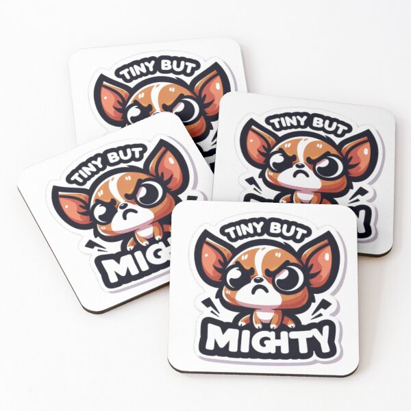 Item preview, Tiny But Mighty Chihuahua Sticker – Cute Angry Small Dog designed and sold by YoussefTouch.