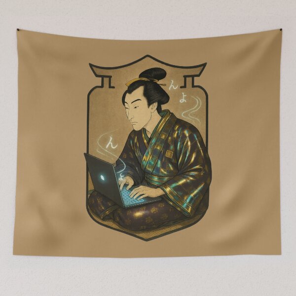 Item preview, Samurai Coding Through the Night designed and sold by EdvvinStudios.