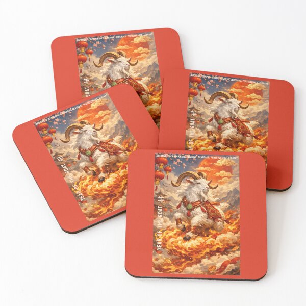 Item preview, Year Of The Fire Goat Chinese Zodiac Lunar New Year 2027 designed and sold by GraTEEtude.