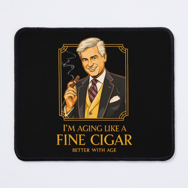 Item preview, I'm Aging Like A Fine Cigar - Vintage Art Deco Birthday Gift designed and sold by Zayavca.