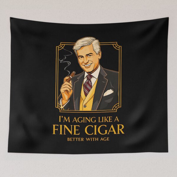 Item preview, I'm Aging Like A Fine Cigar - Vintage Art Deco Birthday Gift designed and sold by Zayavca.