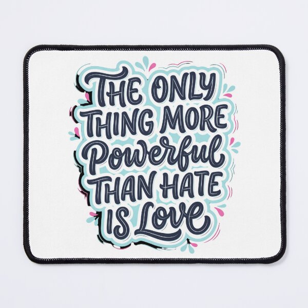 Item preview, Copy of The Only Thing More Powerful Than Hate Is Love Colorful Stacked designed and sold by SkeletonsDanger.