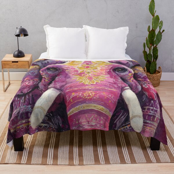 Item preview, Colorful patterned elephant designed and sold by anytka.
