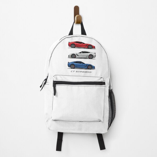 Item preview, Chevy Corvette C7 red white & blue Illustration designed and sold by blackdogshop.