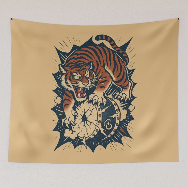 Item preview, Tiger Smashing the Iron Shield designed and sold by EdvvinStudios.