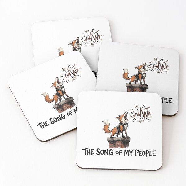 Item preview, The Song Of My People Funny Screaming Urban Fox designed and sold by Petzzz.