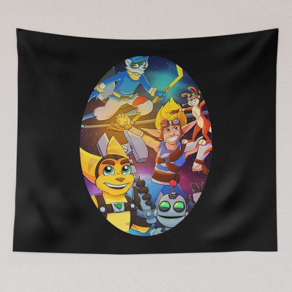 Item preview, Playstation 2 Stars - Sly Cooper - Ratchet And Clank - Jak And Daxter designed and sold by RolandBreton.