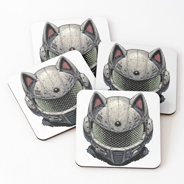 Item preview, Futuristic Cyberpunk Cat Space Helmet designed and sold by bubblegoth.