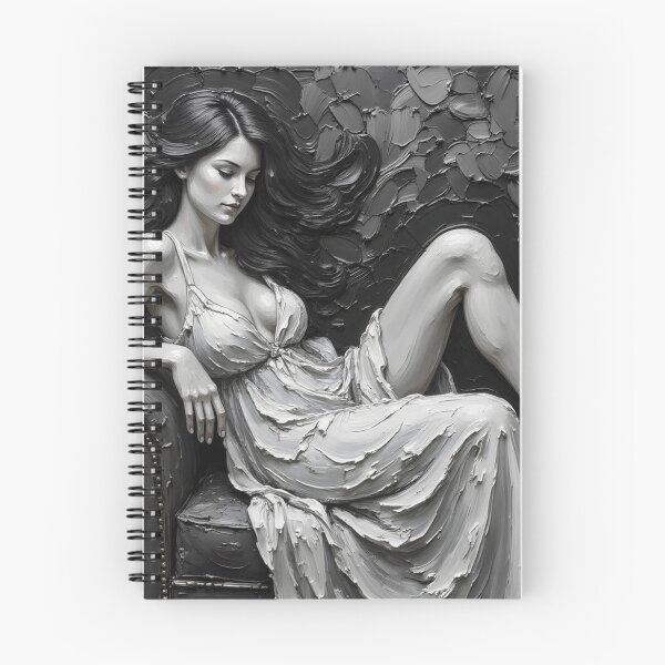 Item preview, Reclining Grace - Monochrome Figure Study designed and sold by The Design Asset Station.