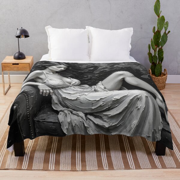 Item preview, Reclining Grace - Monochrome Figure Study designed and sold by The Design Asset Station.