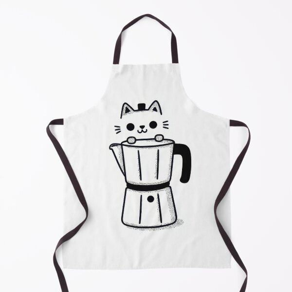 Item preview, Cat on coffee maker BW designed and sold by anytka.