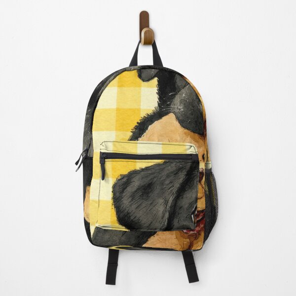 Item preview, Dog with teddy on yellow checkers designed and sold by anytka.