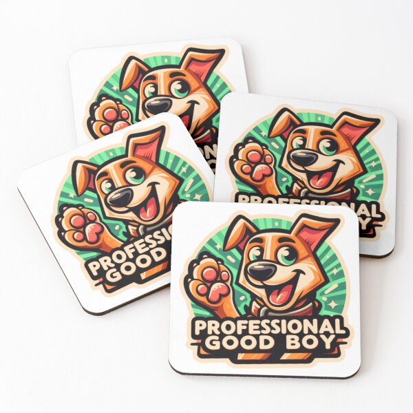 Item preview, Professional Good Boy Funny Dog Sticker – Cute Happy Puppy Design designed and sold by YoussefTouch.