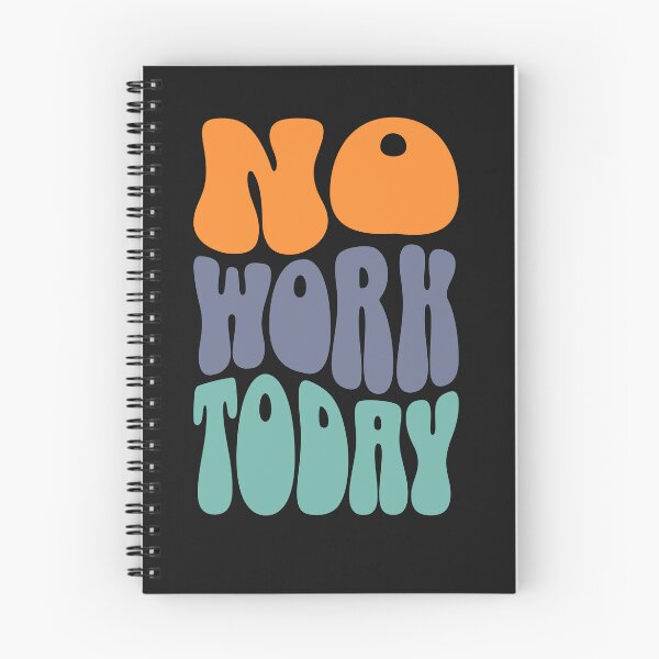 Item preview, No Work Today Groovy Color Block designed and sold by EimSol.