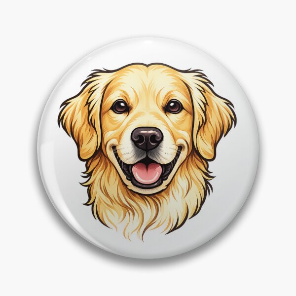 Item preview, Golden Retriever Vector Portrait Clean Line Art Detailed Dog Illustration Smooth Gradient Pet Design for Stickers and Apparel designed and sold by OnPointOutfits.