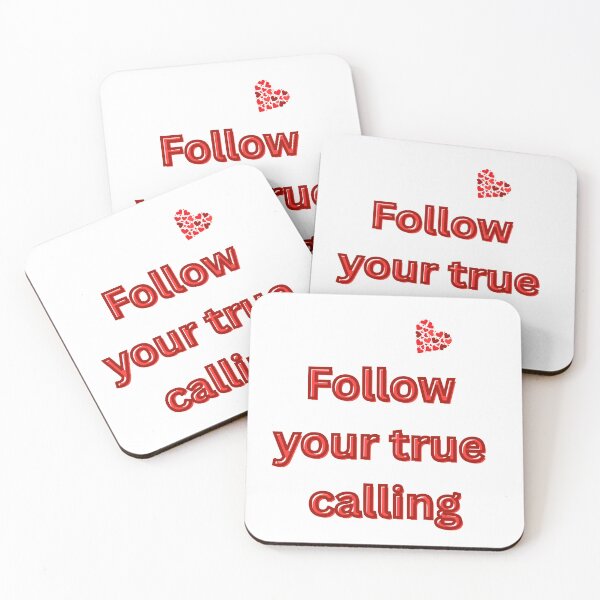 Item preview, Follow Your True Calling | Motivational quote about vocation and meaning in life designed and sold by Katja LebenFreude.
