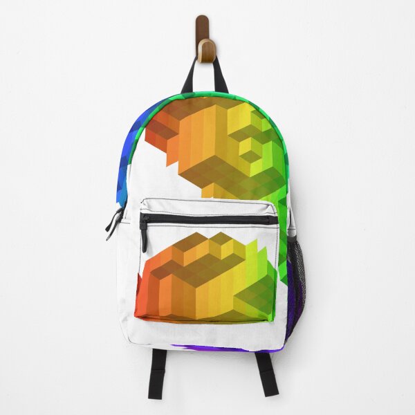 Item preview, Rainbow Pride Heart — Vertical Gradient Isometric 3D Cubes designed and sold by tilinger.