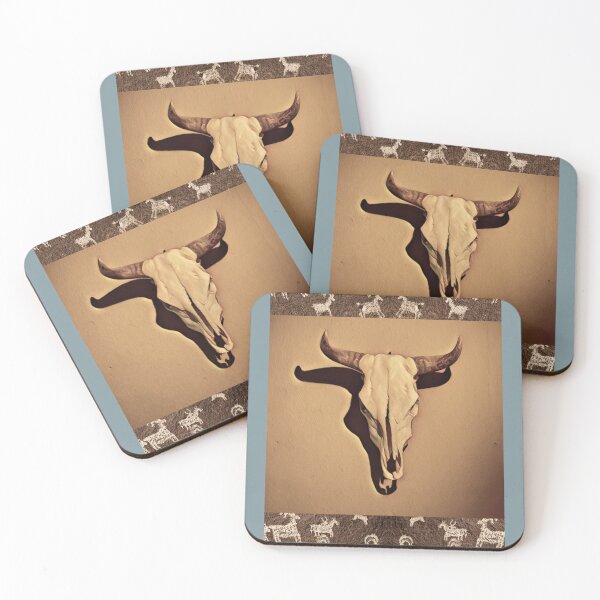 Item preview, Cattle Skull with Petroglyphs  designed and sold by oh-bi-me.