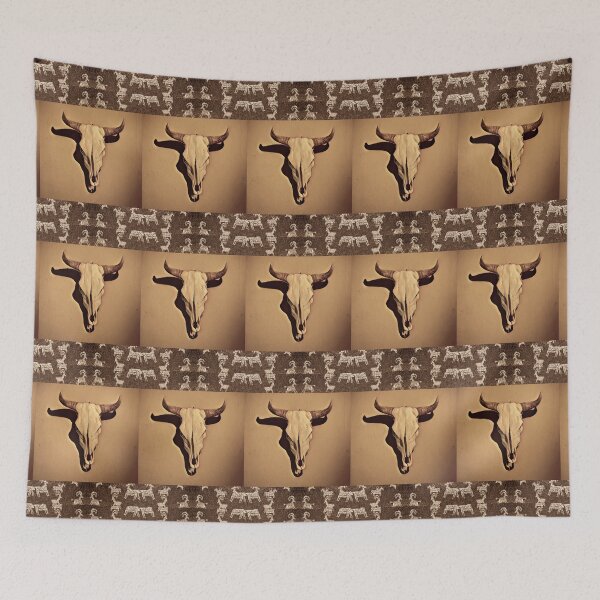 Item preview, Cattle Skull with Petroglyphs  designed and sold by oh-bi-me.