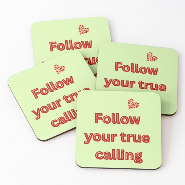 Item preview, Follow Your True Calling | Motivational quote about vocation and meaning in life designed and sold by Katja LebenFreude.