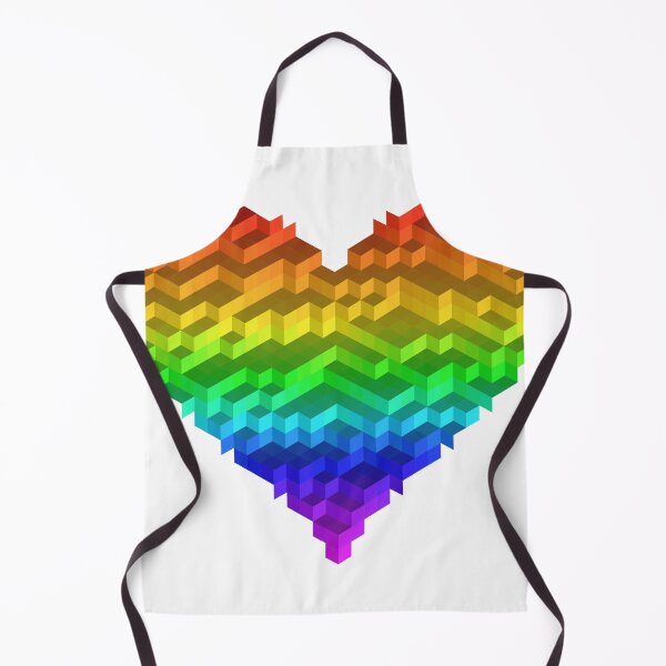 Item preview, Rainbow Pride Heart — Isometric 3D Cube Voxel Heart designed and sold by tilinger.