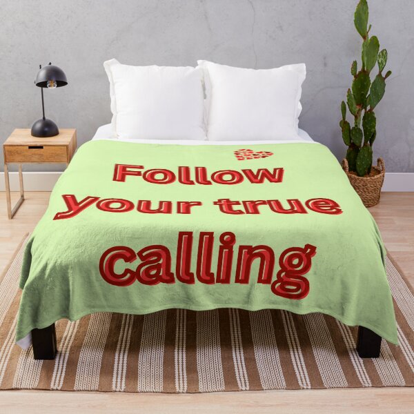 Item preview, Follow Your True Calling | Motivational quote about vocation and meaning in life designed and sold by Katja LebenFreude.