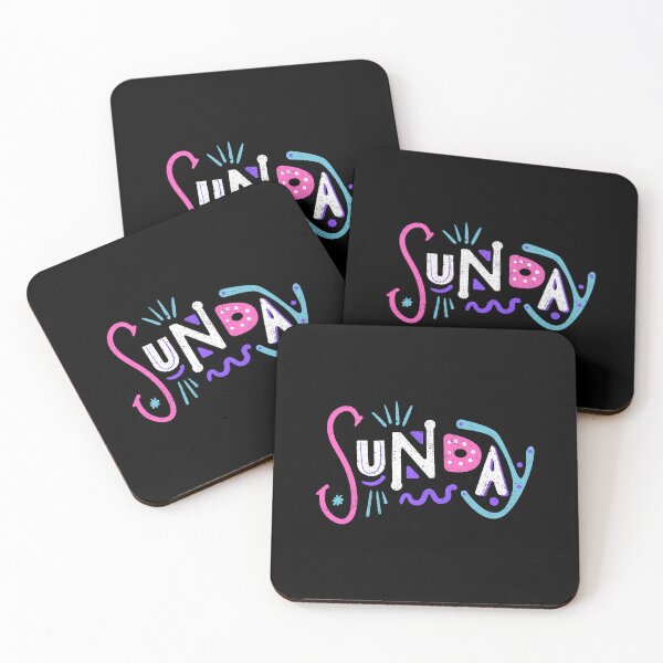 Item preview, Sunday Funday Doodle Art - Colorful Abstract Weekend Typography designed and sold by PACS0011.