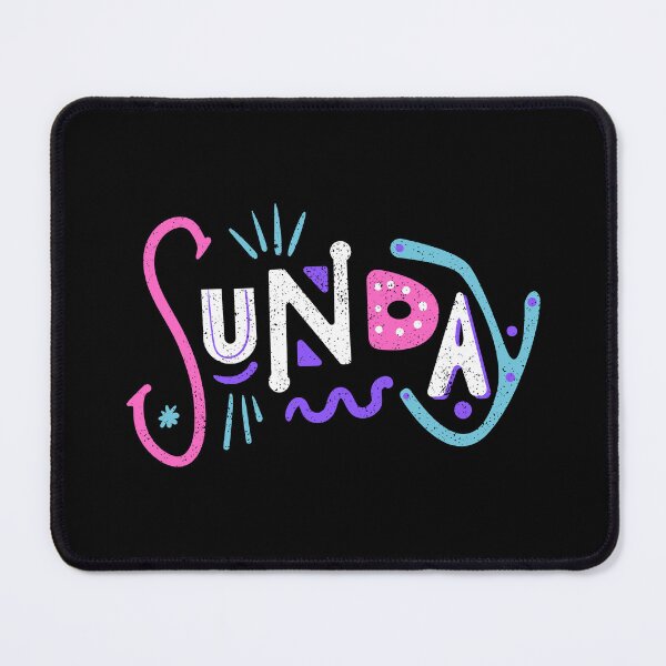 Item preview, Sunday Funday Doodle Art - Colorful Abstract Weekend Typography designed and sold by PACS0011.